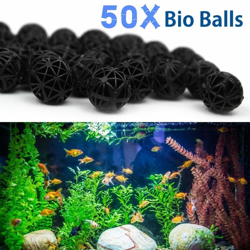 Aquarium Marine Filter - 50Pcs 16mm Aquarium Bio Filter Balls