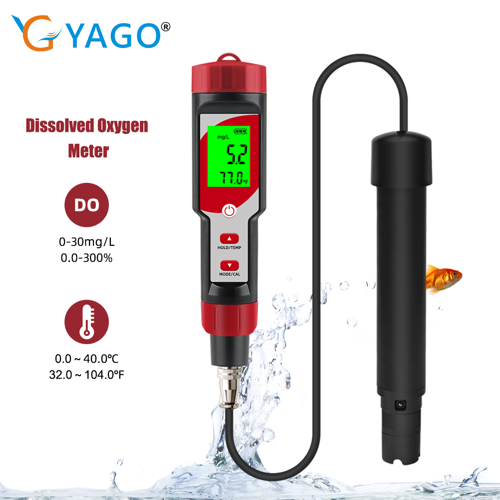 Marine Aquarium Water Test Kit - Digital Dissolved Oxygen Meter with ATC