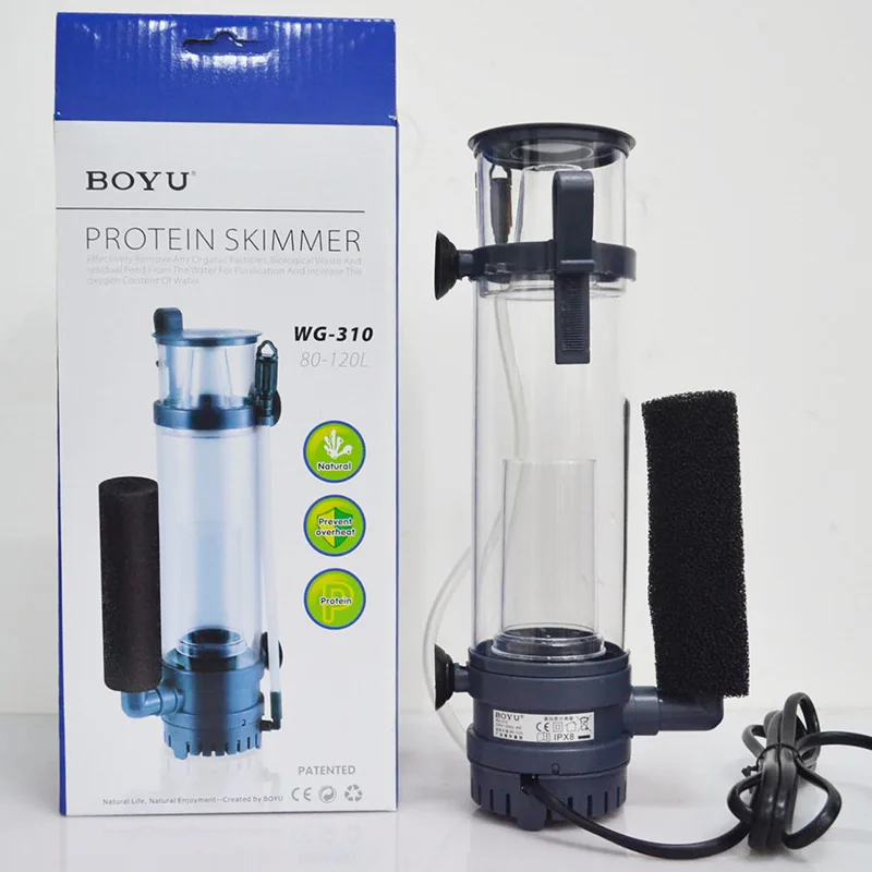 Marine Aquarium Protein Skimmer - 6W/8W BOYU Protein Skimmer Filter Hanging