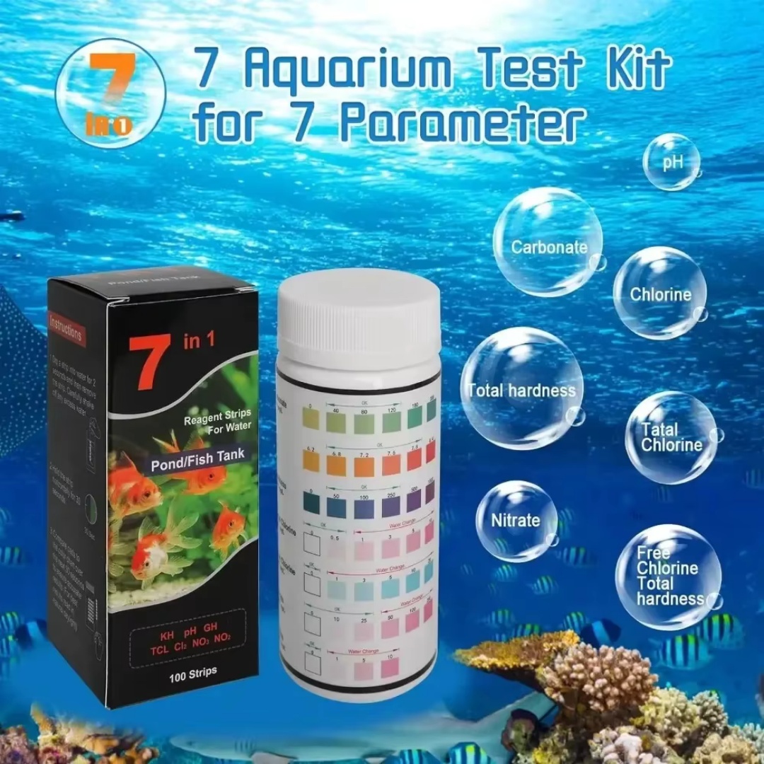 7-in-1 Aquarium Freshwater pH  - Marine Aquarium Water Test Kit ulasan dan harga