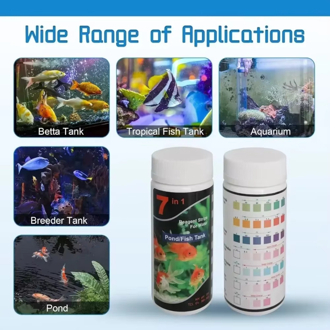 7-in-1 Aquarium Freshwater pH  - Marine Aquarium Water Test Kit ulasan dan harga