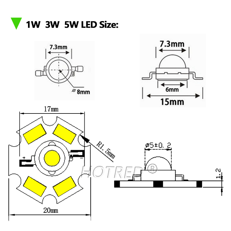 50pcs High Power LED COB Chip  - Marine Aquarium Lamp ulasan dan harga
