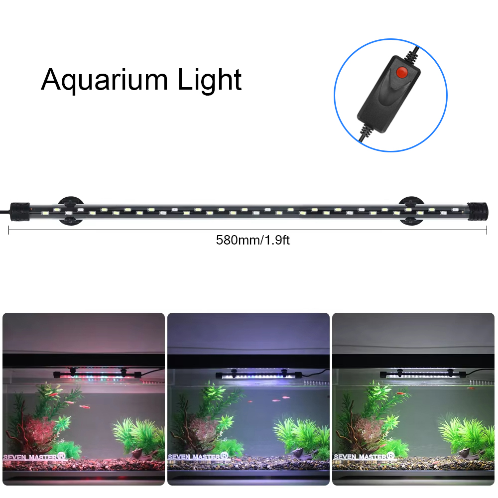 58CM  Aquarium Light LED Plant - Marine Aquarium Lamp ulasan dan harga