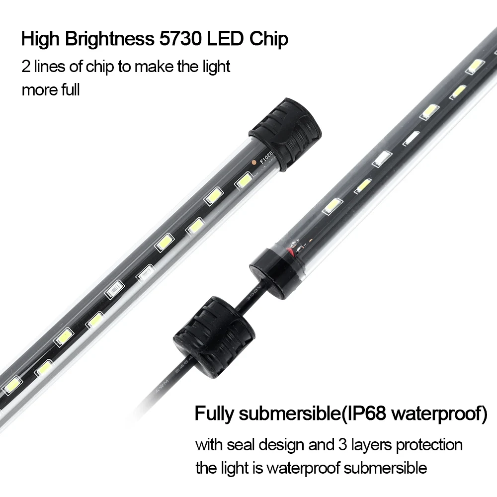 58CM  Aquarium Light LED Plant - Marine Aquarium Lamp ulasan dan harga