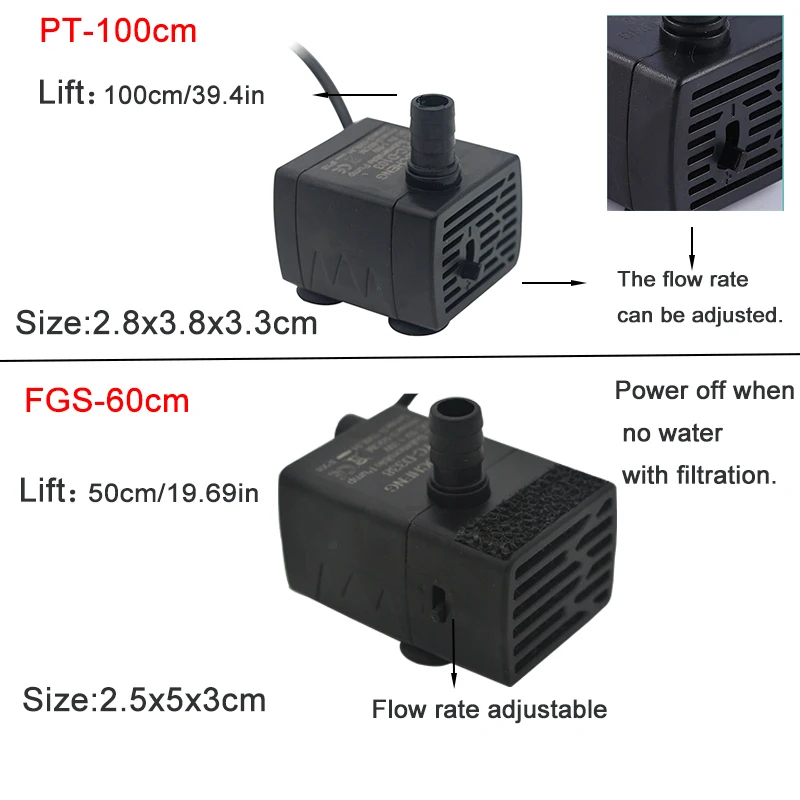 USB Aquarium Submersible Water - Aquarium Marine Filter ulasan dan harga