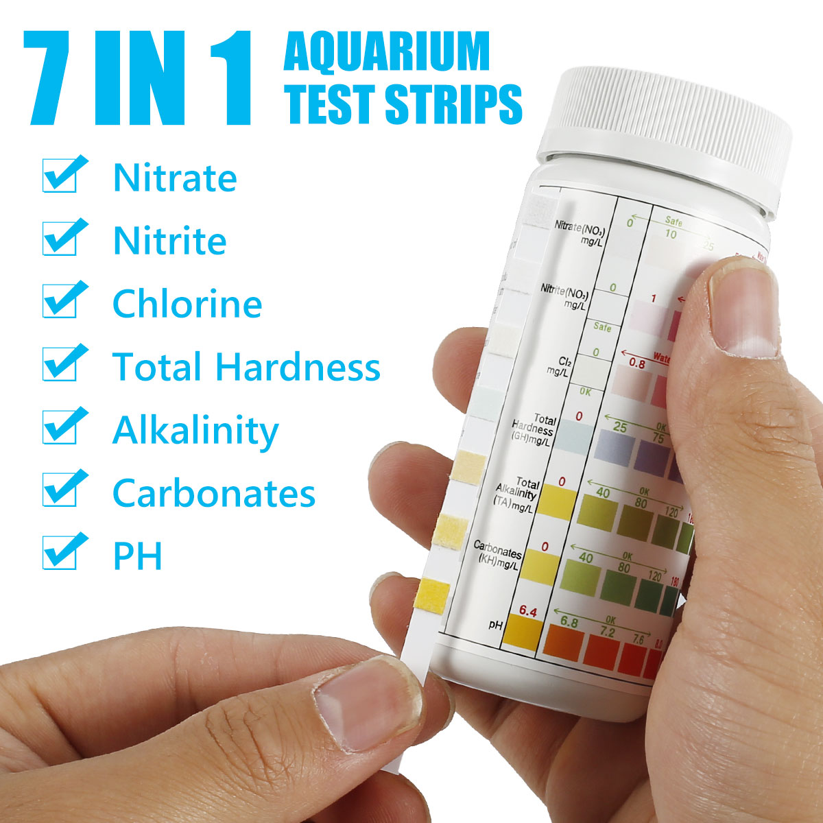 100/200Pcs Aquarium Test Strip - Marine Aquarium Water Test Kit ulasan dan harga