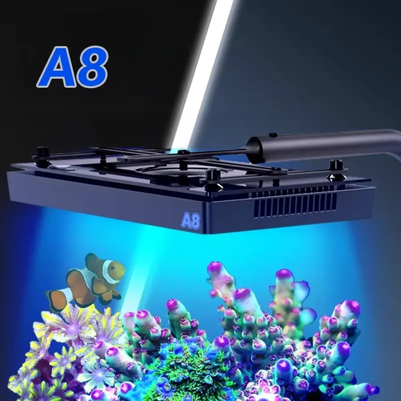 A8SE II Max Blue 240W WiFi App - Marine Aquarium Led Lights ulasan dan harga