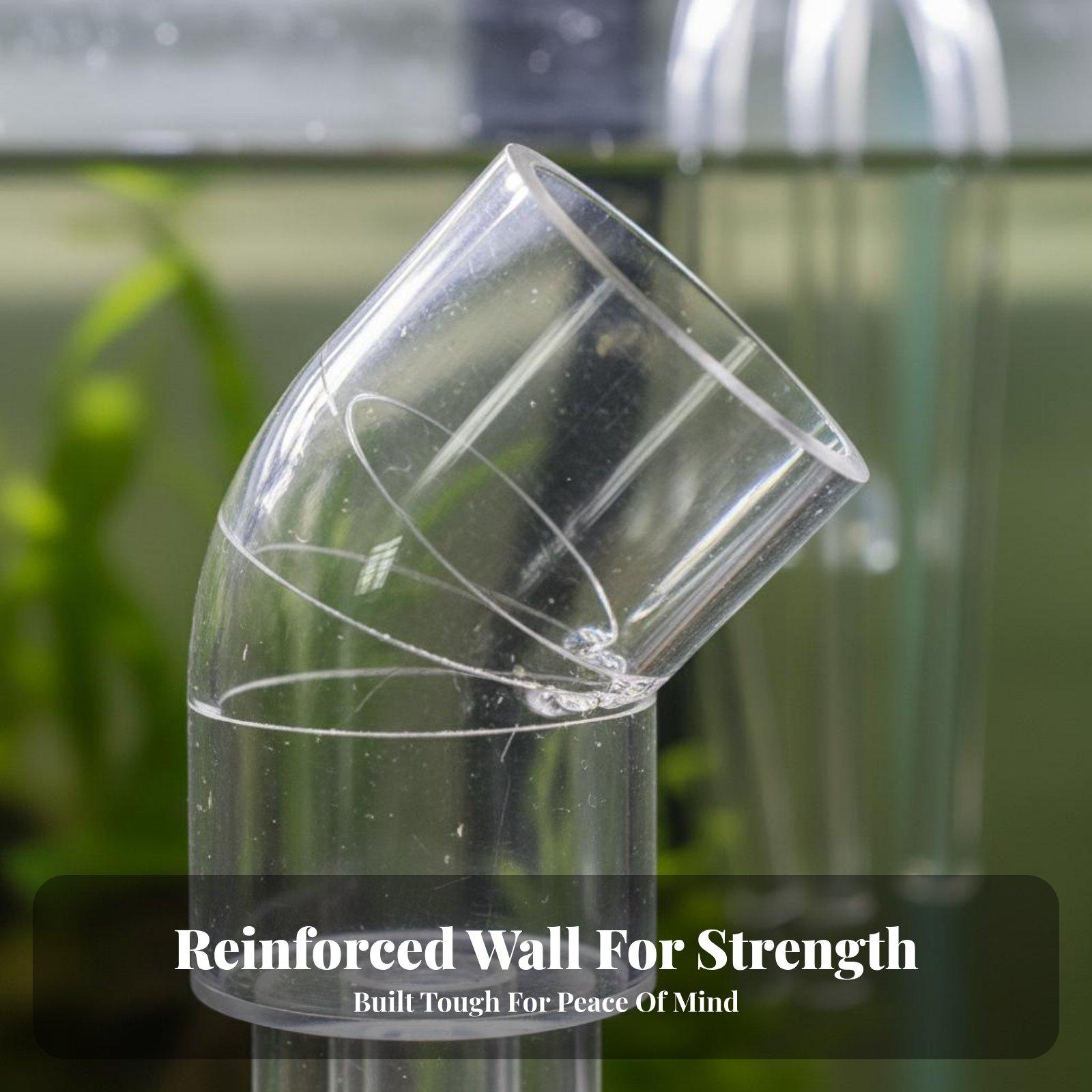 Transparent Aquarium Elbow Pip - Aquarium & Marine Museum Ums ulasan dan harga