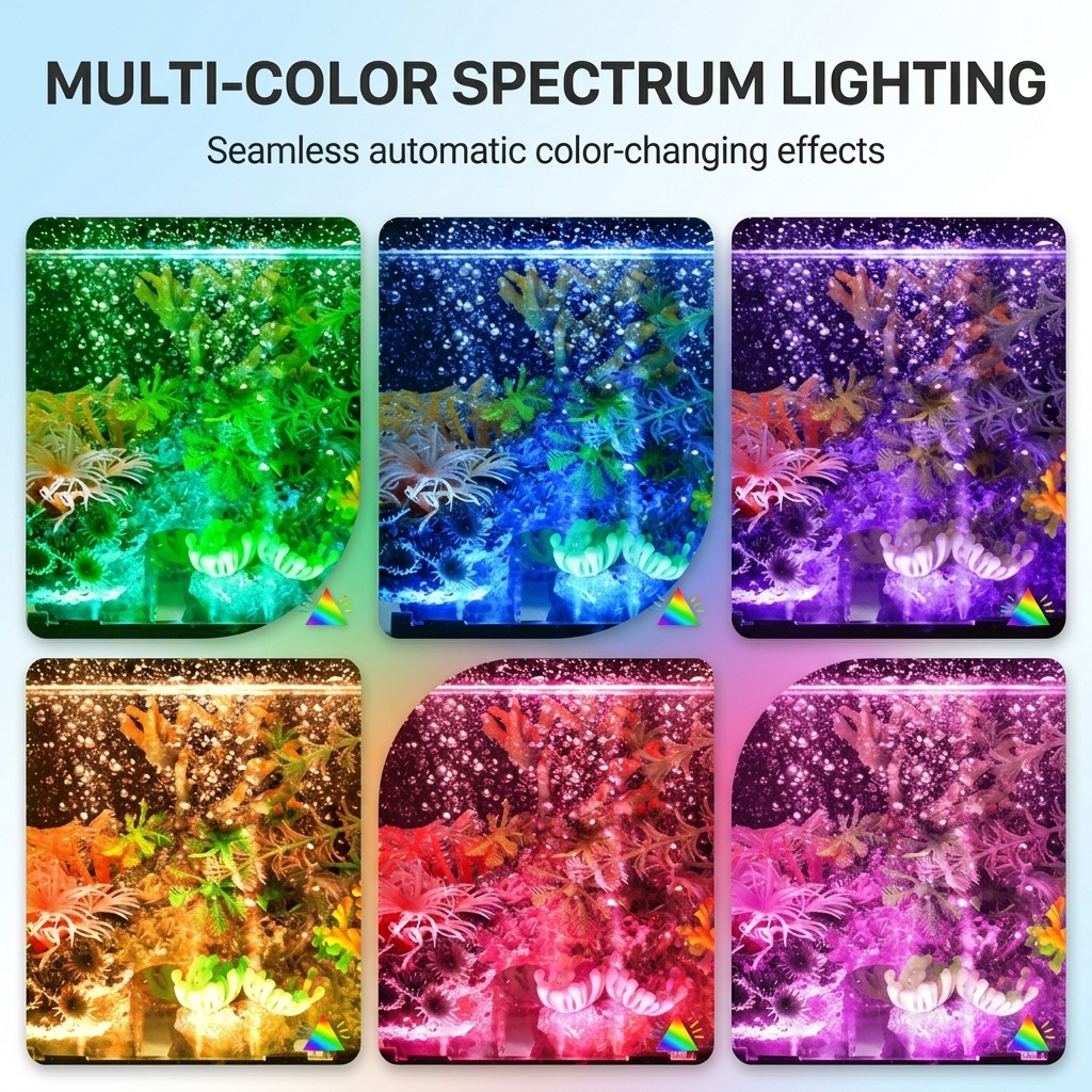 USB LED Aquarium Air Bubble Li - Marine Aquarium Lamp ulasan dan harga